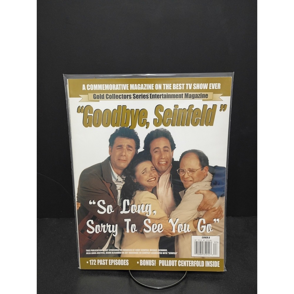 Entertainment Weekly 1997 Gold Collector Series Goodbye Seinfeld Magazine Cover